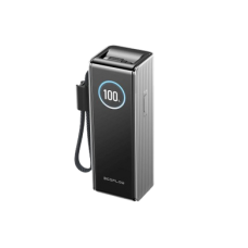 Павербанк EcoFlow RAPID Power Bank з кабелями 25000mAh сріблястий