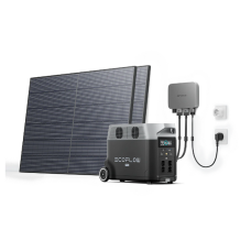 Комплект EcoFlow PowerStream – микроинвертор 600W + зарядная станция Delta Pro и солнечные панели 2х400