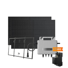 Комплект EcoFlow STREAM Microinverter/2*400W Rigid Solar Panel Combo/Розумний лічильник Smart Meter/Система кріплень для сонячних панелей Balcony Hook Kit