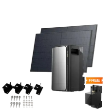 Комплект EcoFlow STREAM ULTRA/Solar Panel 2*400/Cистема кріплень EcoFlow Rigid Solar Panel Mounting Feet/Розумний лічильник Smart Meter